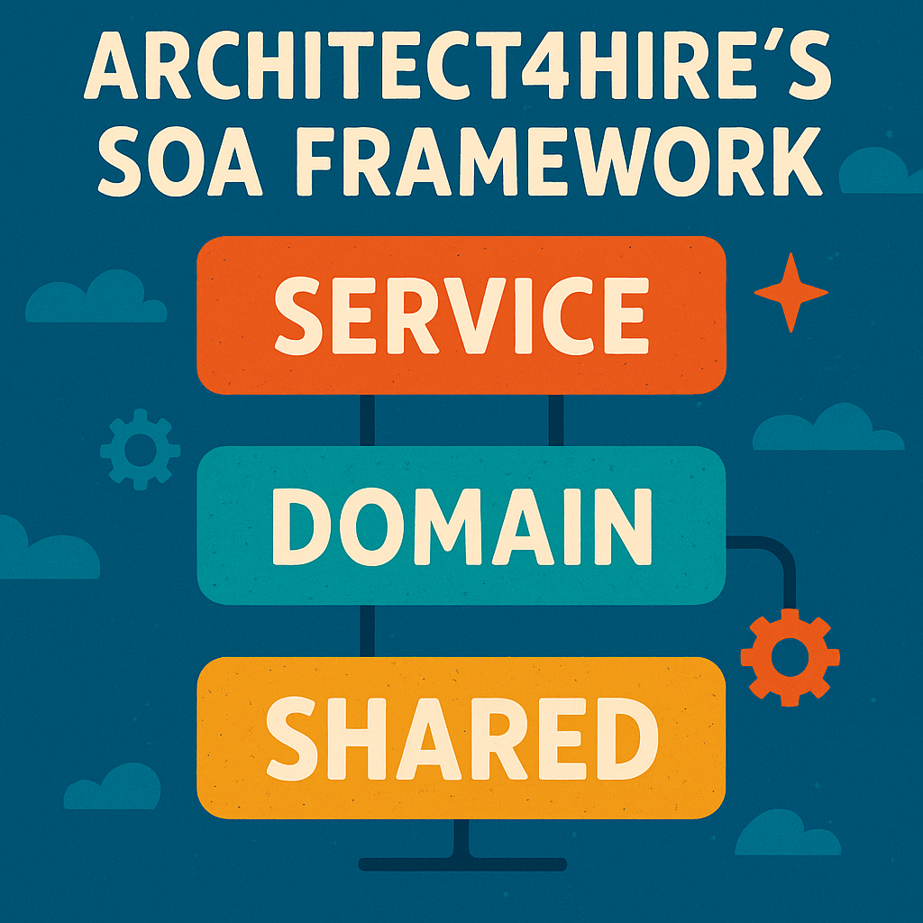 The Architect4Hire SOA framework layered over .NET Aspire microservices
